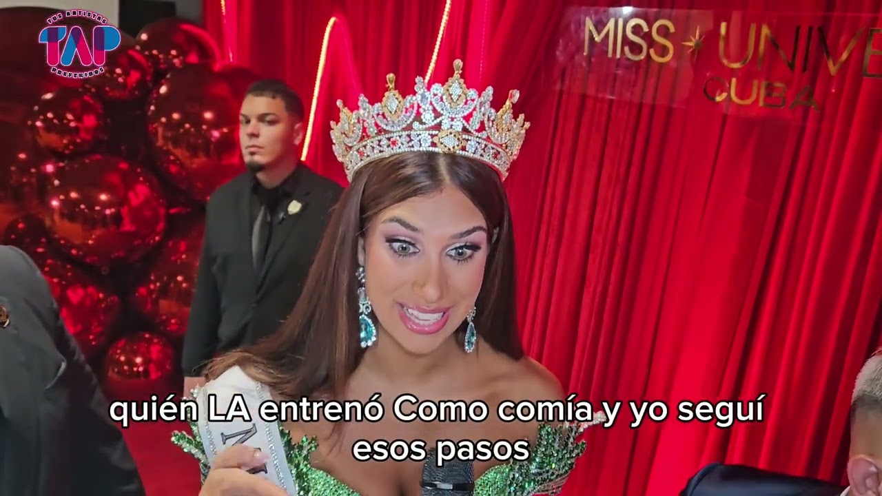 Rueda de prensa con Lina Luaces Miss Universe Cuba 2025