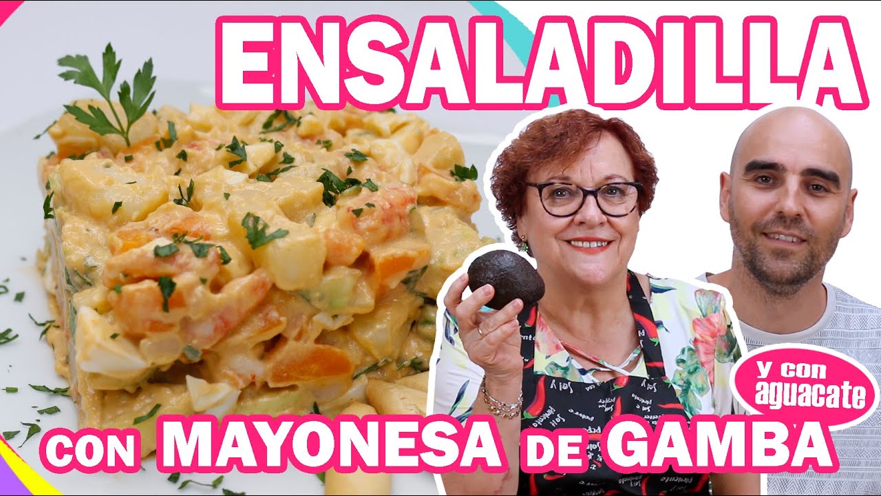 ENSALADILLA CON MAYONESA DE GAMBA | Receta fácil de verano