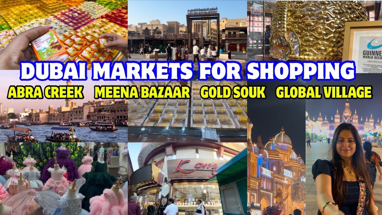 Meena bazaar Dubai| Dubai Meena Bazar & Gold souk | ABRA CREEK CROSSING | Dubai shopping vlog 2025