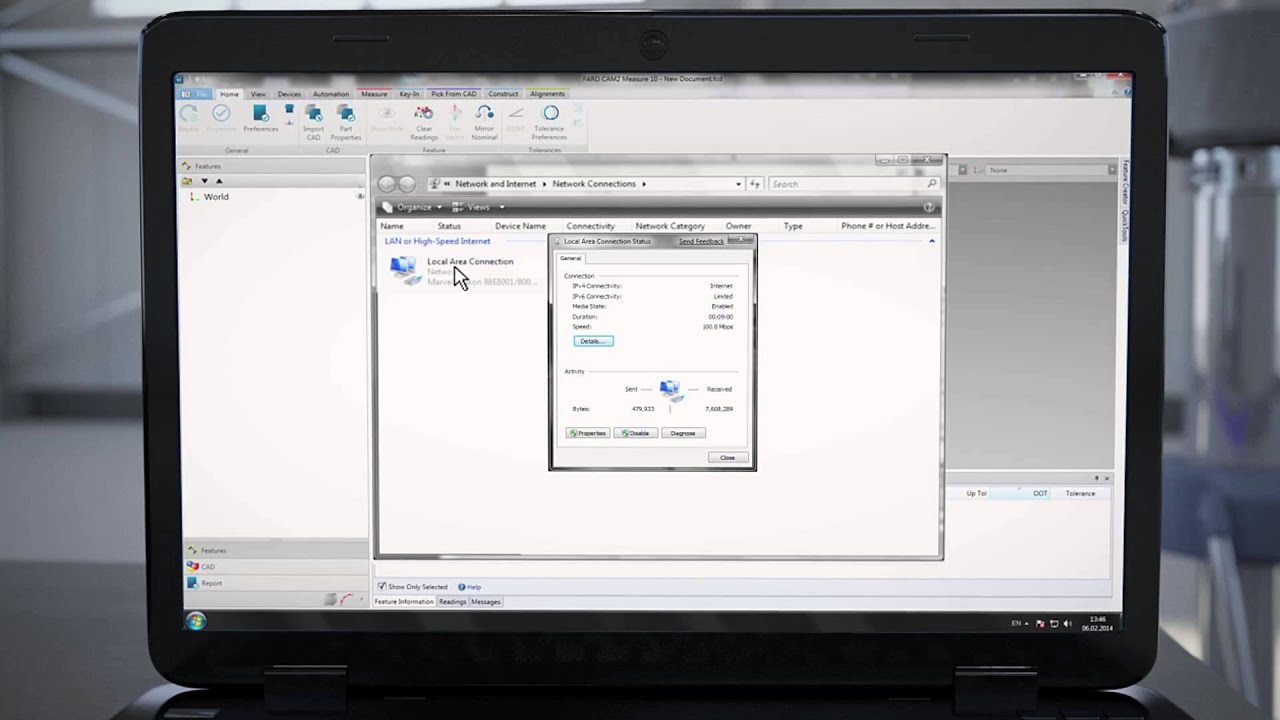 2 - Inicialización del FARO Vantage Laser Tracker