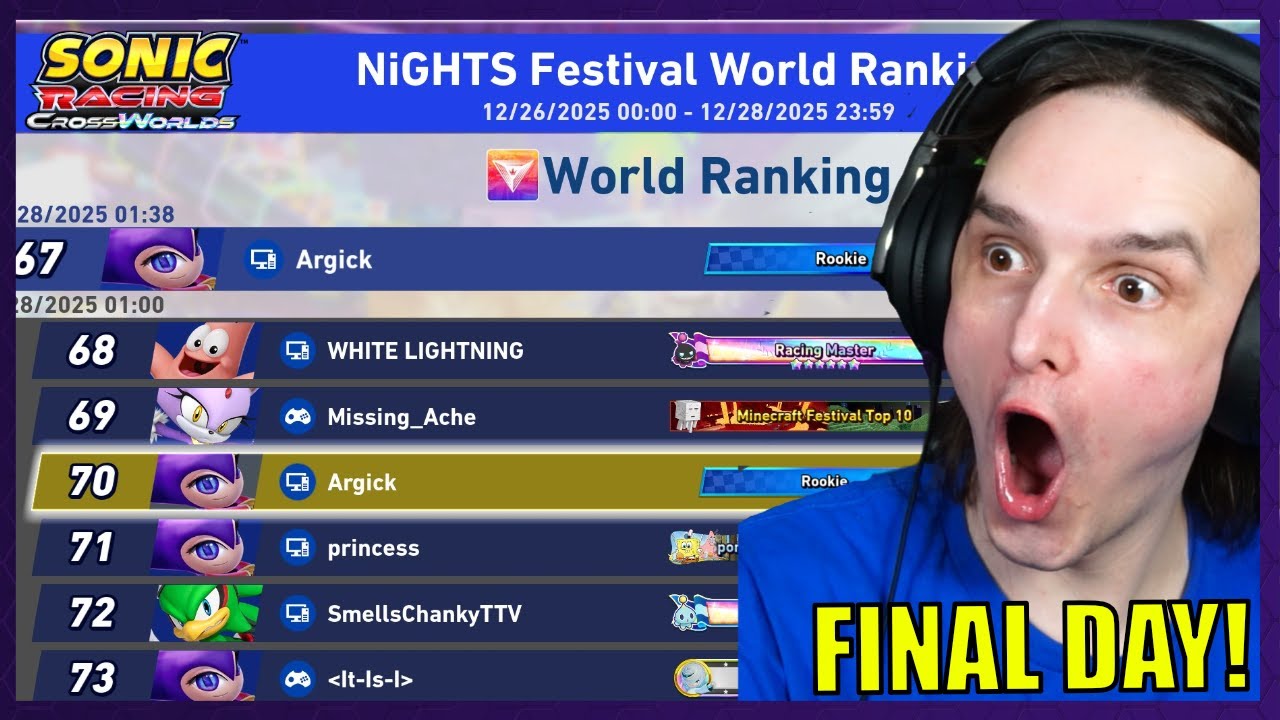 NiGHTS FESTIVAL FINAL PUSH! - Aiming for top 100 - Day 3