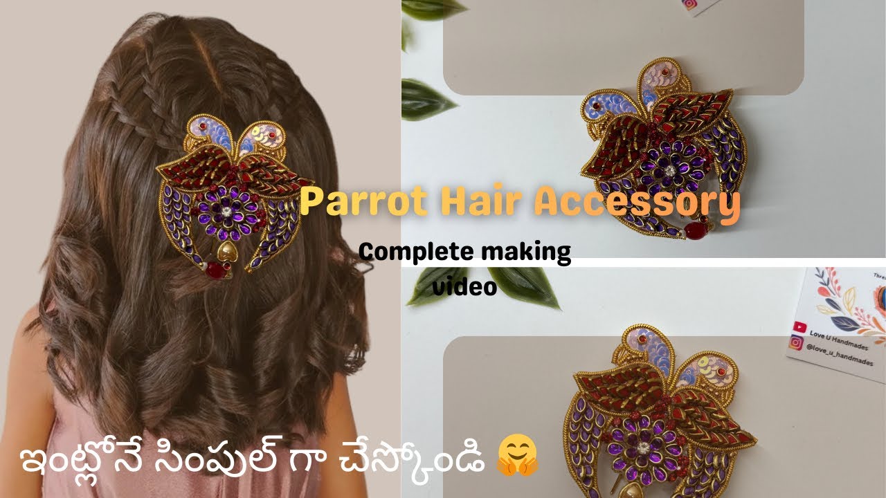 Beautiful handmade hair accessory complete making video | Hair Accessories |#trending #business #diy