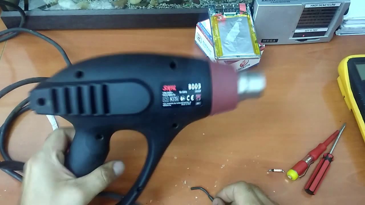 SICAK HAVA TABANCASI TAMİRİ, HOT AIR GUN REPAIR,РЕМОНТ ГОРЯЧЕГО ВОЗДУШНОГО ОРУЖИЯ