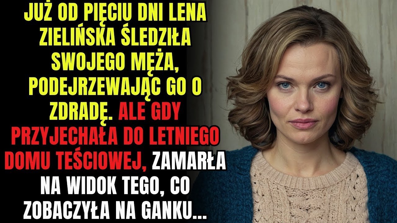 Podejrzewając swojego męża, Lena Zielińska pojechała do daczy swojej teściowej. I kiedy zobaczyła
