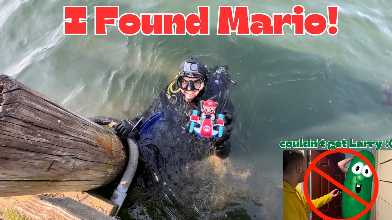 failed phone return!FOUND MARIO?!a dive at my favorite dive spot