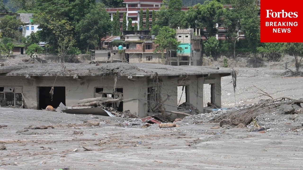 Flooding And Mudslides In Nepal Leave Buildings Destroyed And Caked In Mud