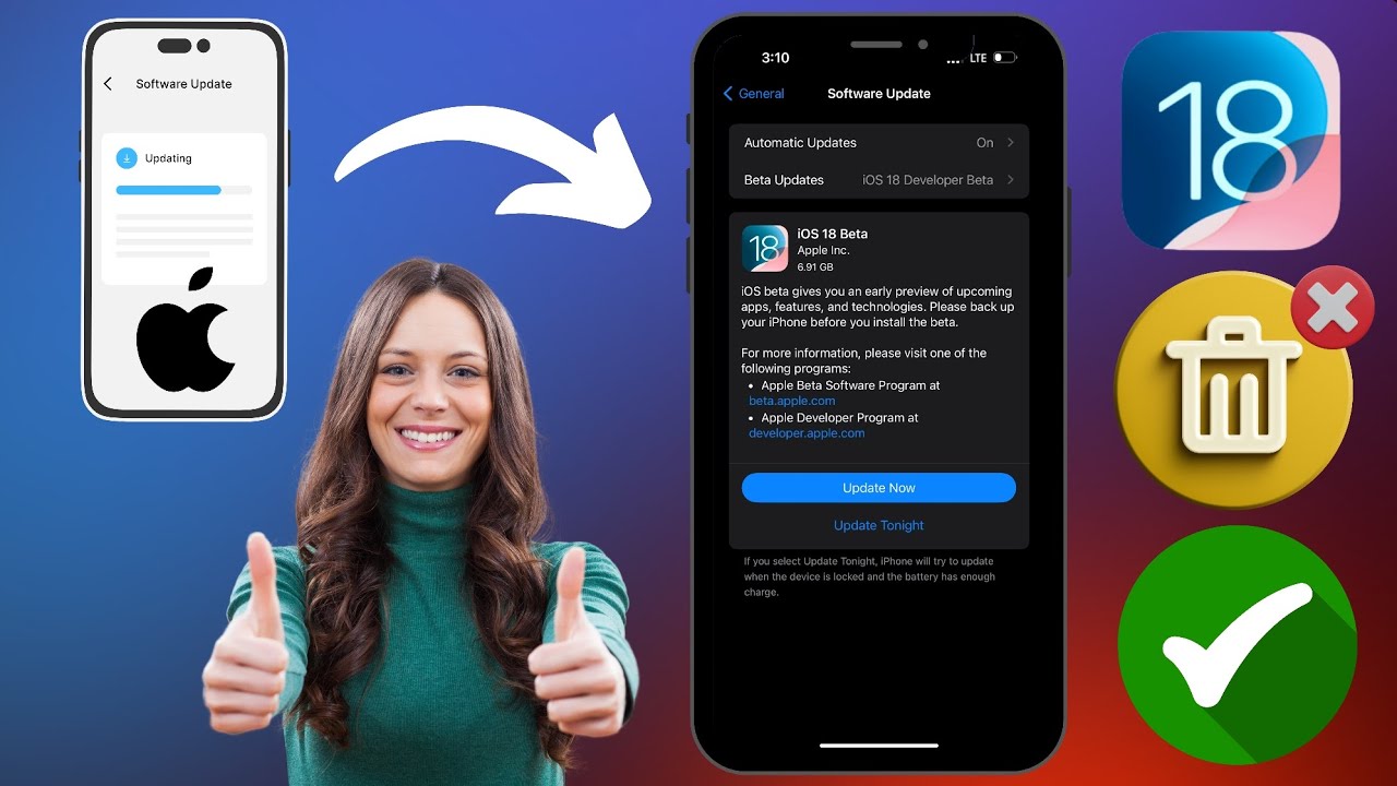 Как удалить iOS 18 Beta с iPhone | Удалить обновление iOS 18 Beta