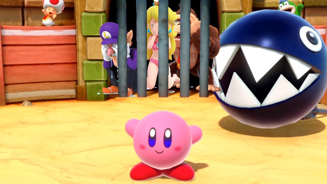 Super Mario Party MOD: Playable KIRBY! (vs Peach, DK, Daisy)
