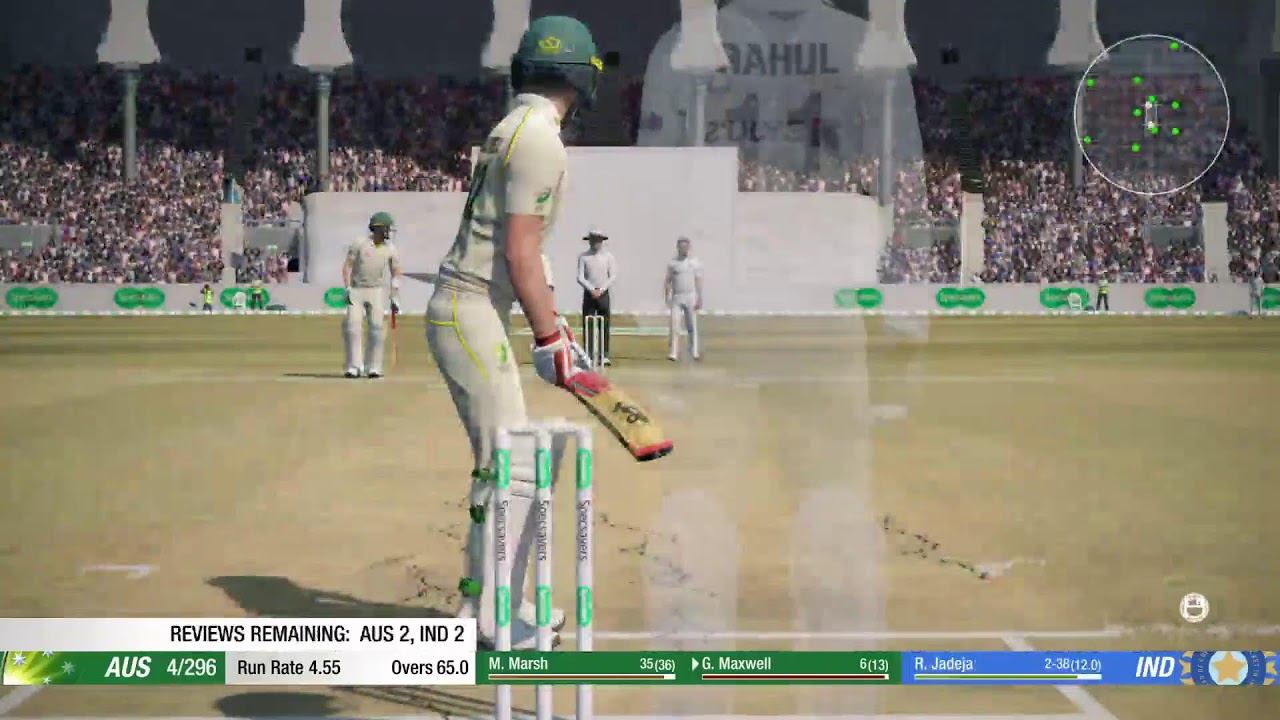Aus v Ind 1st Test-Legend/Hard settings/Realistic Physics
