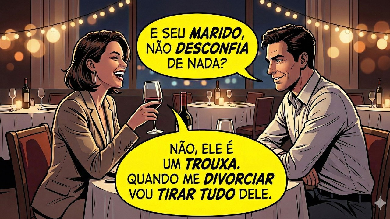 O PLANO DELA ERA ME TIRAR TUDO NO DIVÓRCIO, o problema dela era que EU JÁ SABIA DE TUDO.
