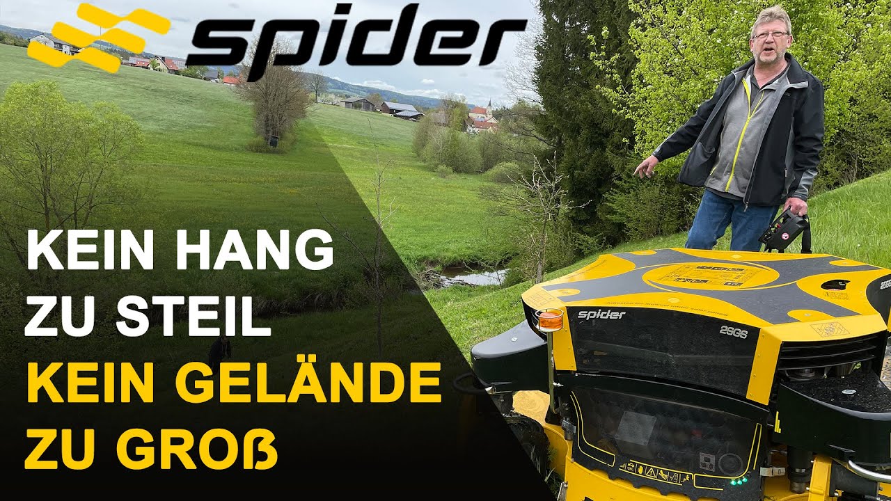 SPIDER 2SGS / Drohnenaufnahmen von ferngesteuertem Mäher