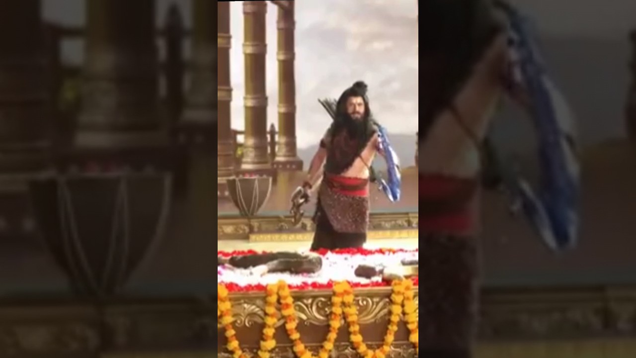 Lrod parshuram angry on shree Ram🕉 Sanatan Dharma status🚩🚩 #shorts #viralvideo
