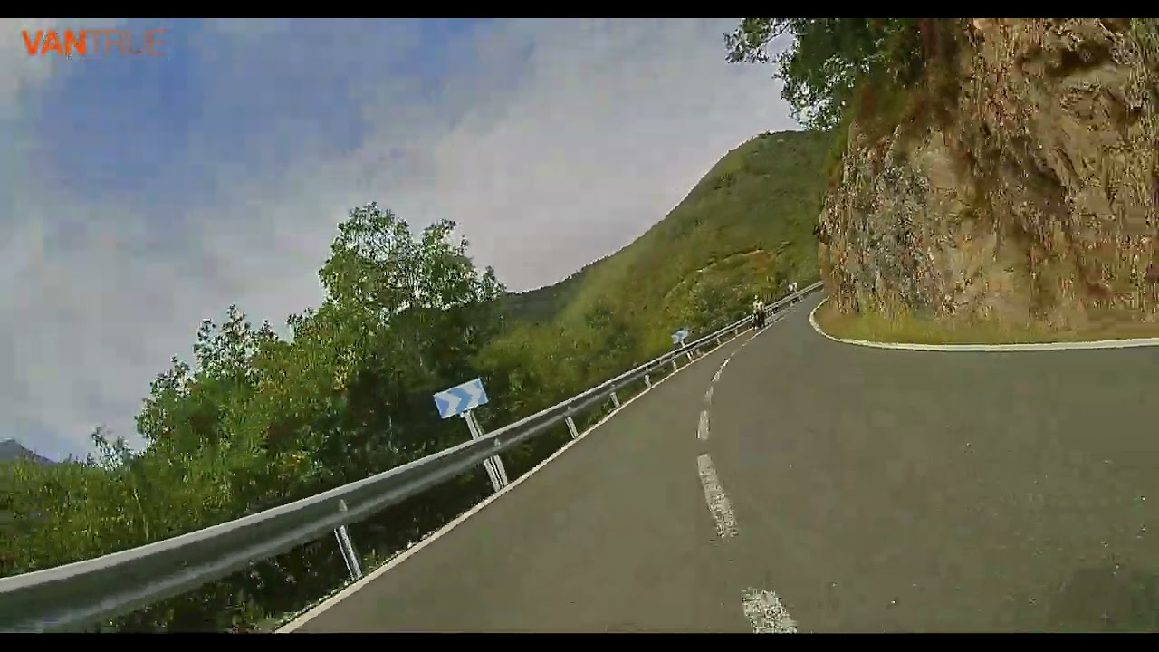 Riding near Potes Northern Spain. BMW R1200 GSA with Yamaha Tenere chasing. August 2025