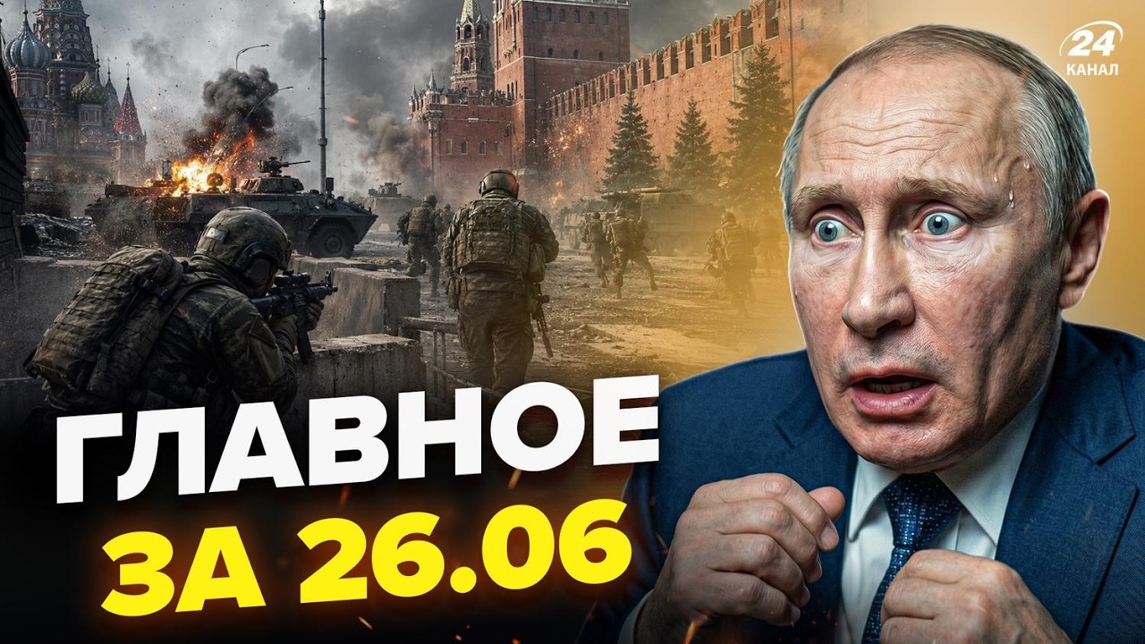💥Армия БЕРЁТ ШТУРМОМ Кремль. Зеленский дал Путину 40 дней. Режим ЧС В КРЫМУ. Главное 26.06
