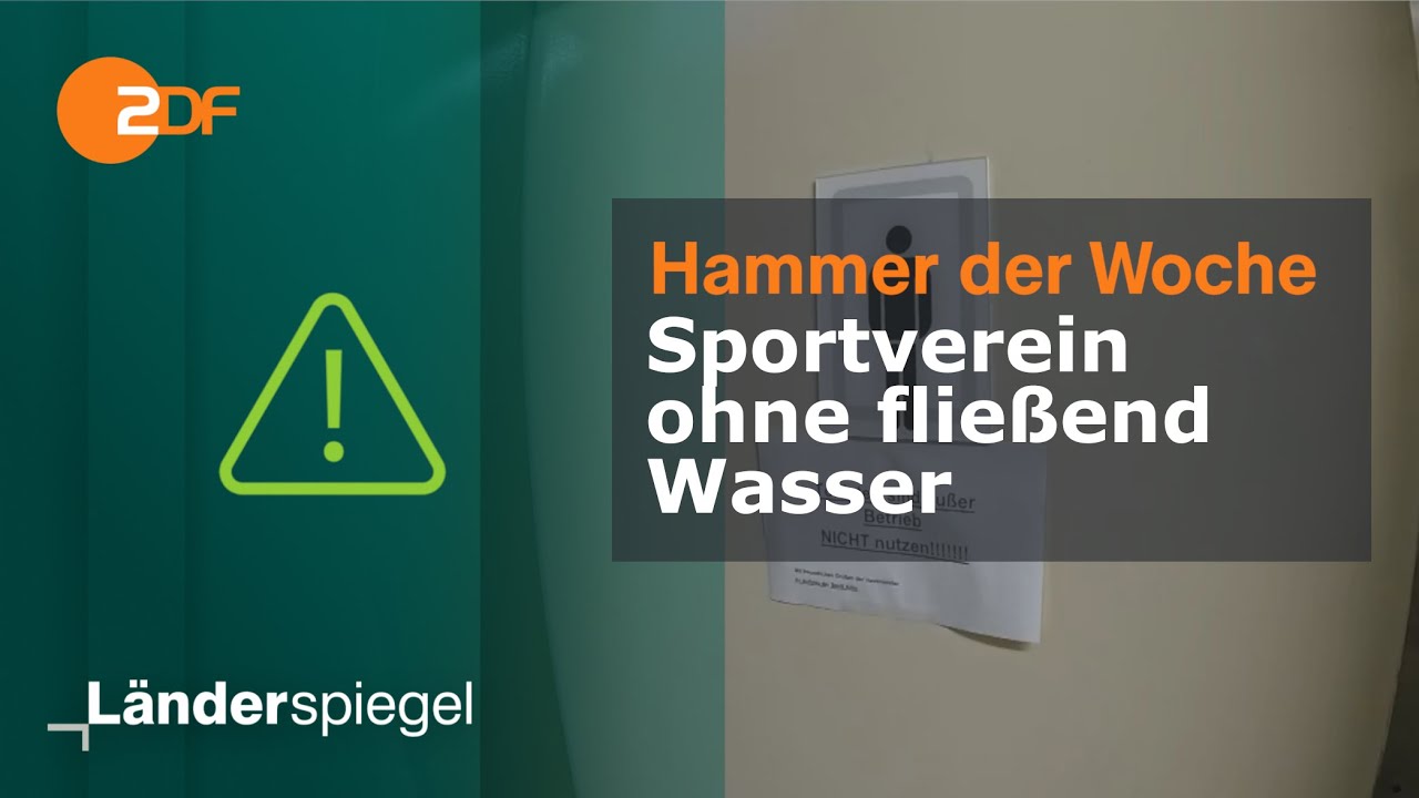 Sportverein ohne flie&szlig;end Wasser | Hammer der Woche vom 23.12.23 | ZDF