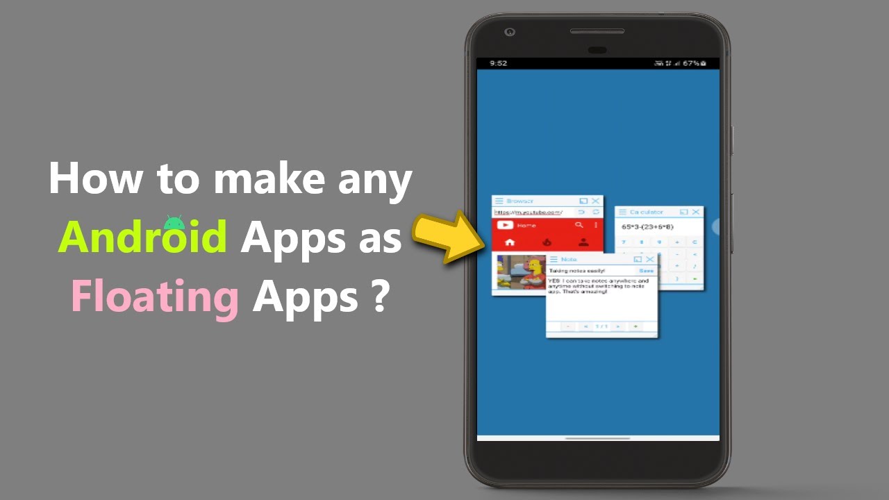 Как сделать любое Android-приложение плавающим?