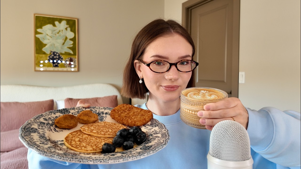 ASMR | eating a trader joe's breakfast *smacking sounds*
