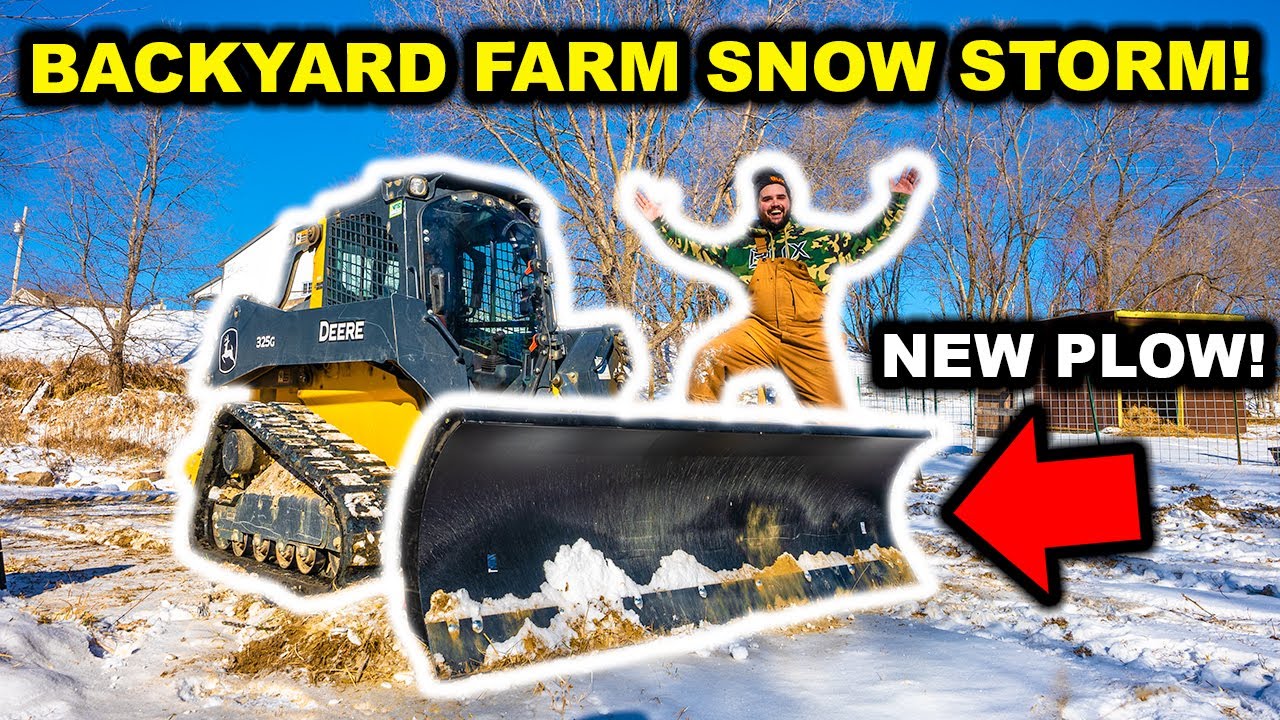SNOW STORM Hits the BACKYARD FARM!!!