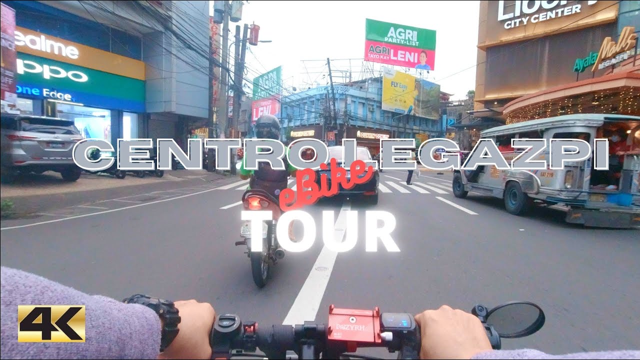 Centro Legazpi - eBike TOUR [4K] (Legazpi City, Philippines) #DYUeBike | Estong Dy TV