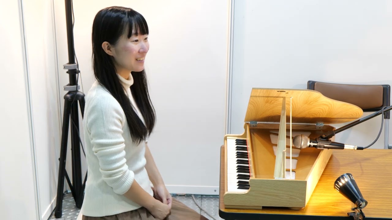 カワイ 44鍵ミニピアノ　グランドピアノGP44 ナチュラル　SDGsをみんなの手で SDGs AICHI EXPO 2023　　愛知県国際展示場（Aichi Sky Expo）　2023年10月6日
