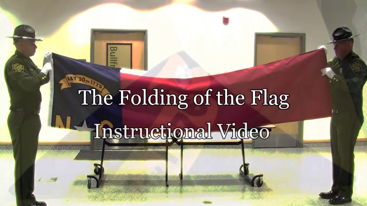 NC Wildlife Law Enforcement Honor Guard Shows How to Properly Fold and Present a Flag