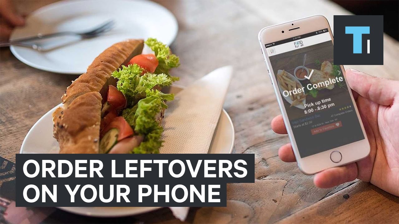 An app that lets users order leftover food from restaurants