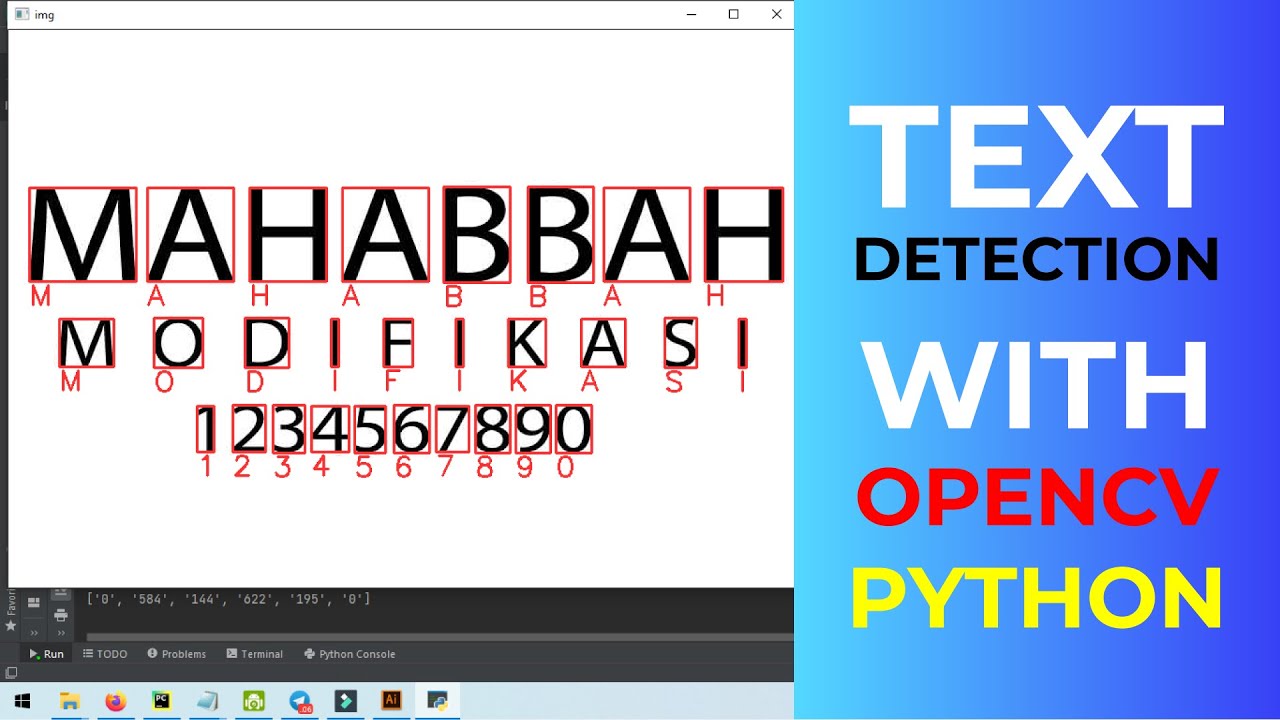 Deteksi Teks dengan OpenCV dengan Python  OCR menggunakan Tesseract (2021) #part1
