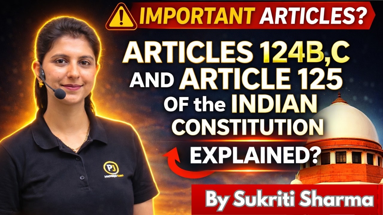 Article 124B, 124C and 125 of Indian Constitution | Appointment (NJAC} | Salary of Judges | UPSC/LAW