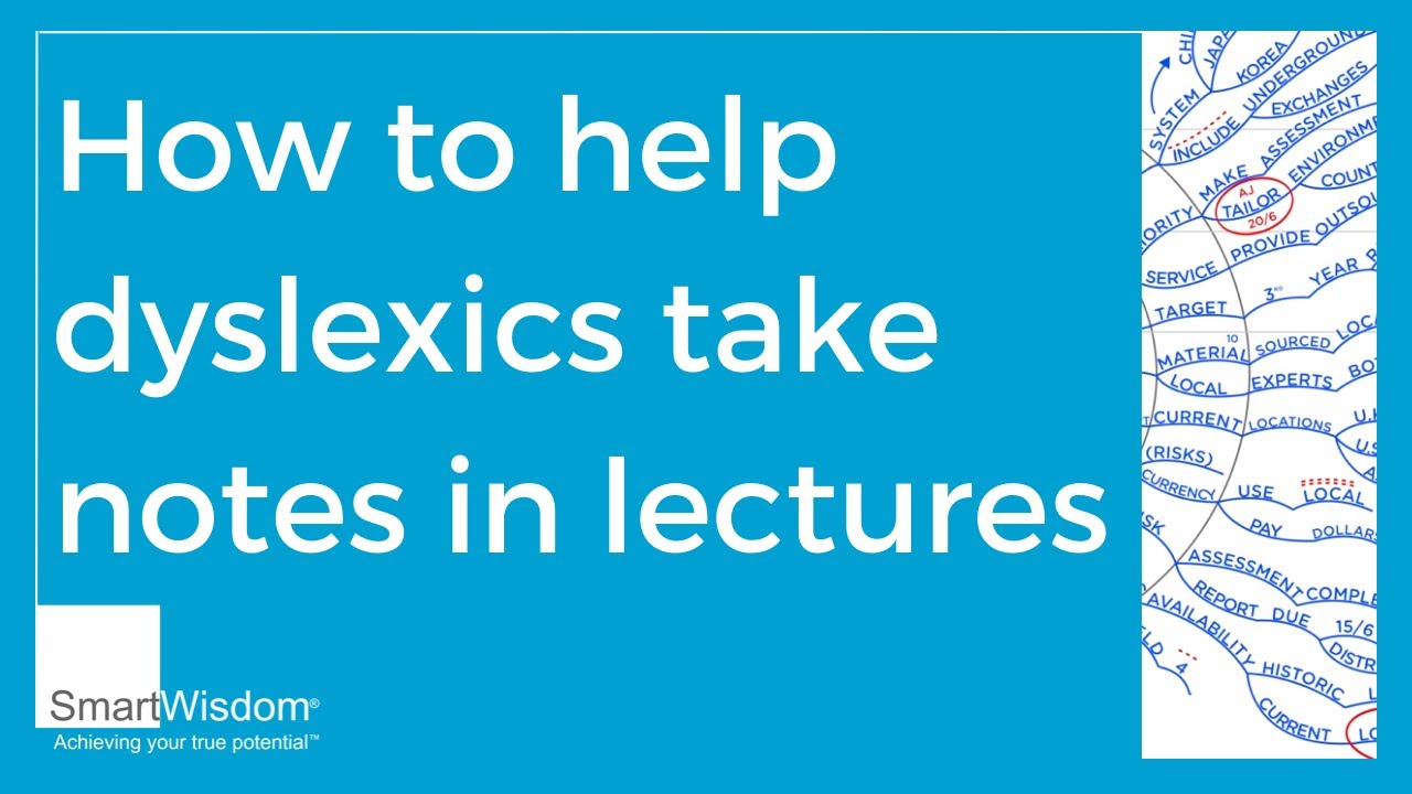 How to help dyslexics take notes in lectures
