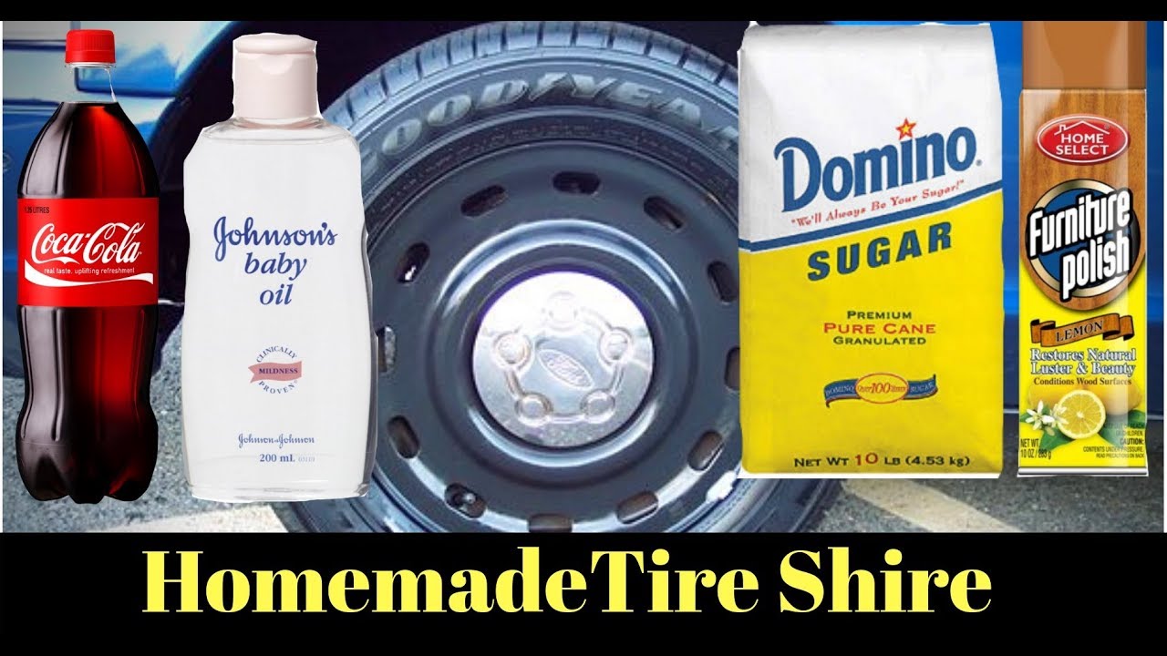NEVER BUY TIRE SHINE AGAIN!  Cheap DIY Homemade $1 Tire Shine for $1