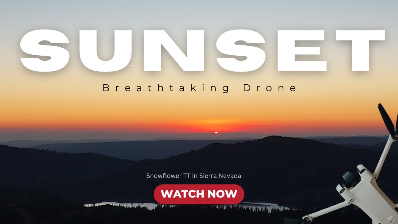 [4K] Breathtaking sunsets |  SnowFlower Lake Thouand Trails in Sierra Nevada mountains | Drone