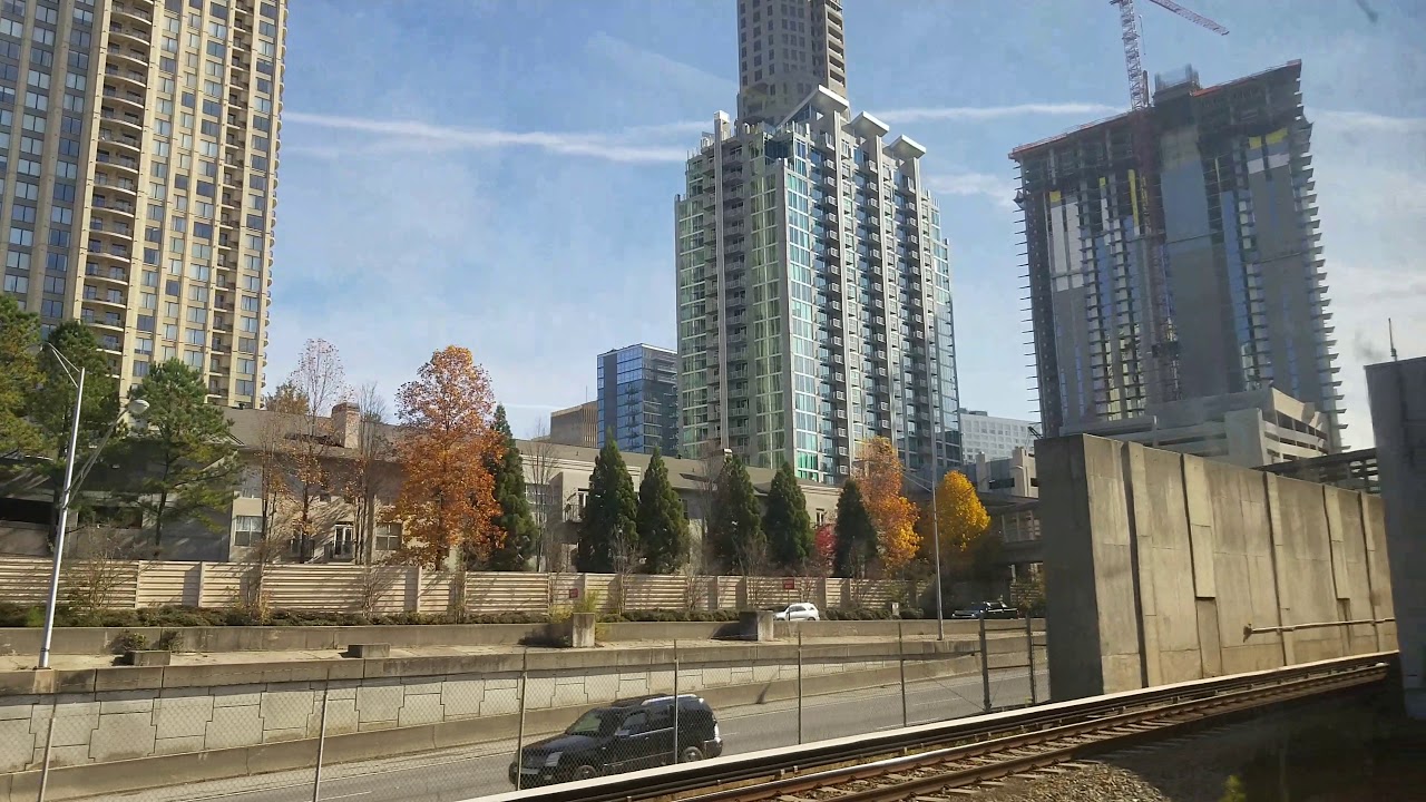 MARTA Red Line: Full Ride Southbound from North Springs to Airport (11/25/2018)