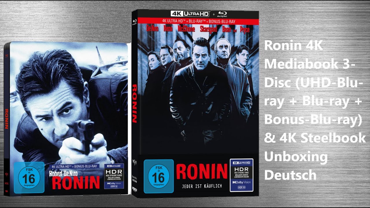 Ronin 4K Mediabook & Steelbook von Capelight Unboxing German