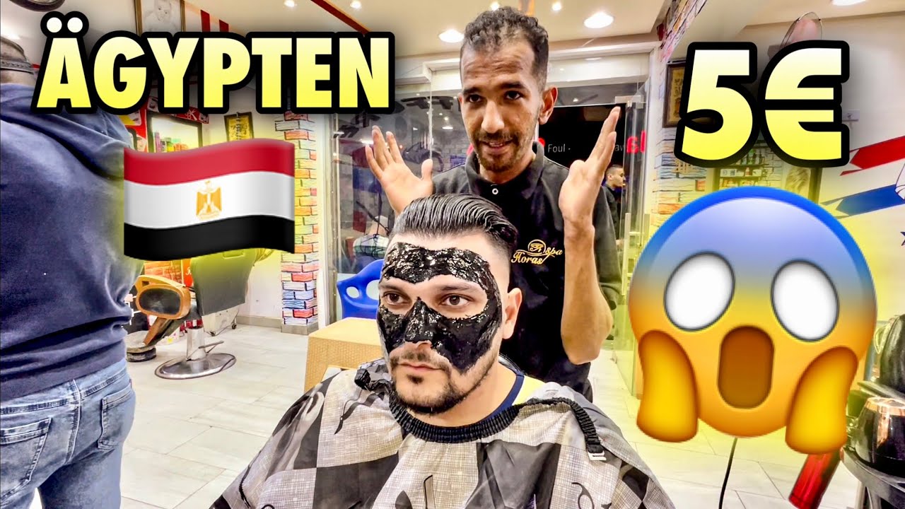 Der BILLIGSTE Barbershop im GHETTO von Hurghada!💈🇪🇬 ASMR 🤯
