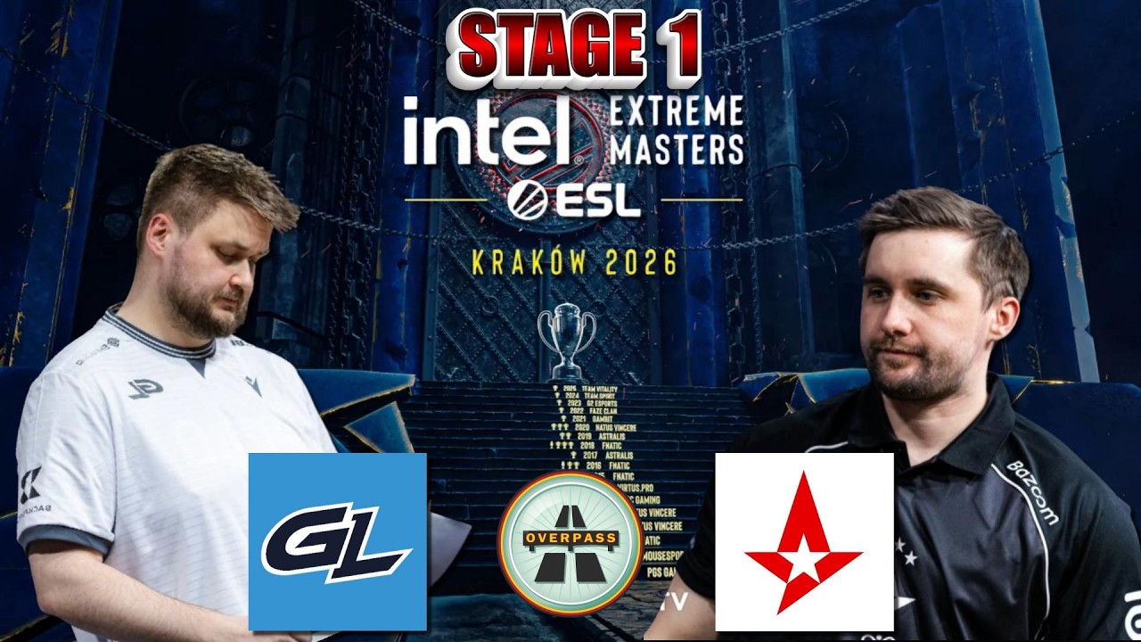 GamerLegion - Astralis | IEM Krak&oacute;w 2026 | 2/2 Overpass | Stage 1 | Polski Komentarz