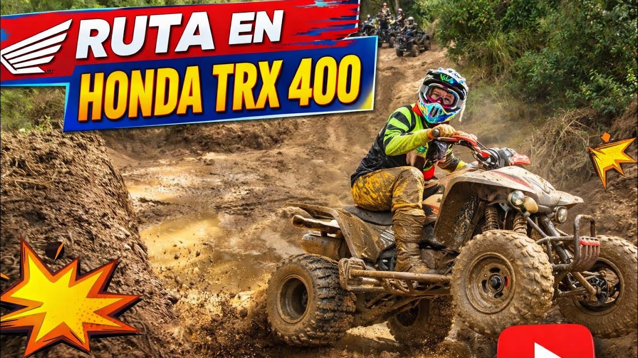 Honda trx 400 ex 2007 /Ruta OFF-ROAD en QUAD por el campo con amigos 🔥 | Grabado con Insta360