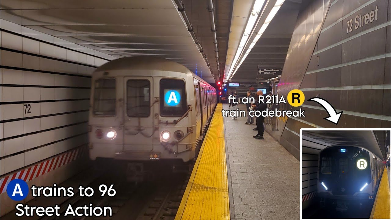 A trains to 96 Street Action (2024)
