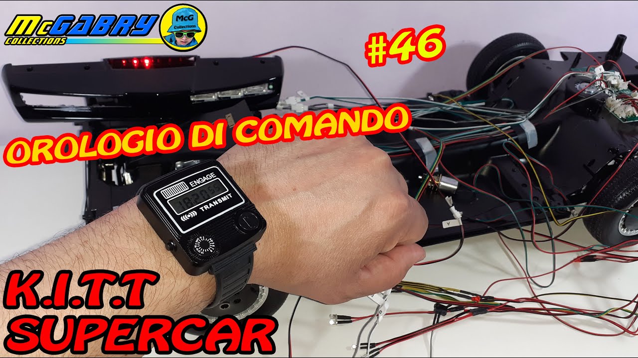 SUPERCAR DE AGOSTINI-COSTRUISCI LA MITICA KITT DI SUPERCAR N.46 OROLOGIO COMPLETO DI CINTURINO