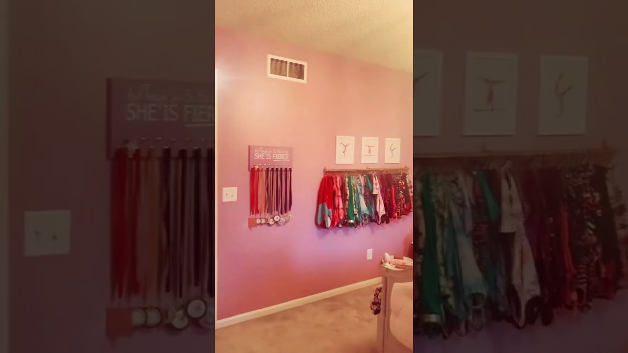 Gymnastics room makeover #gymnastics #gymnasticsroom