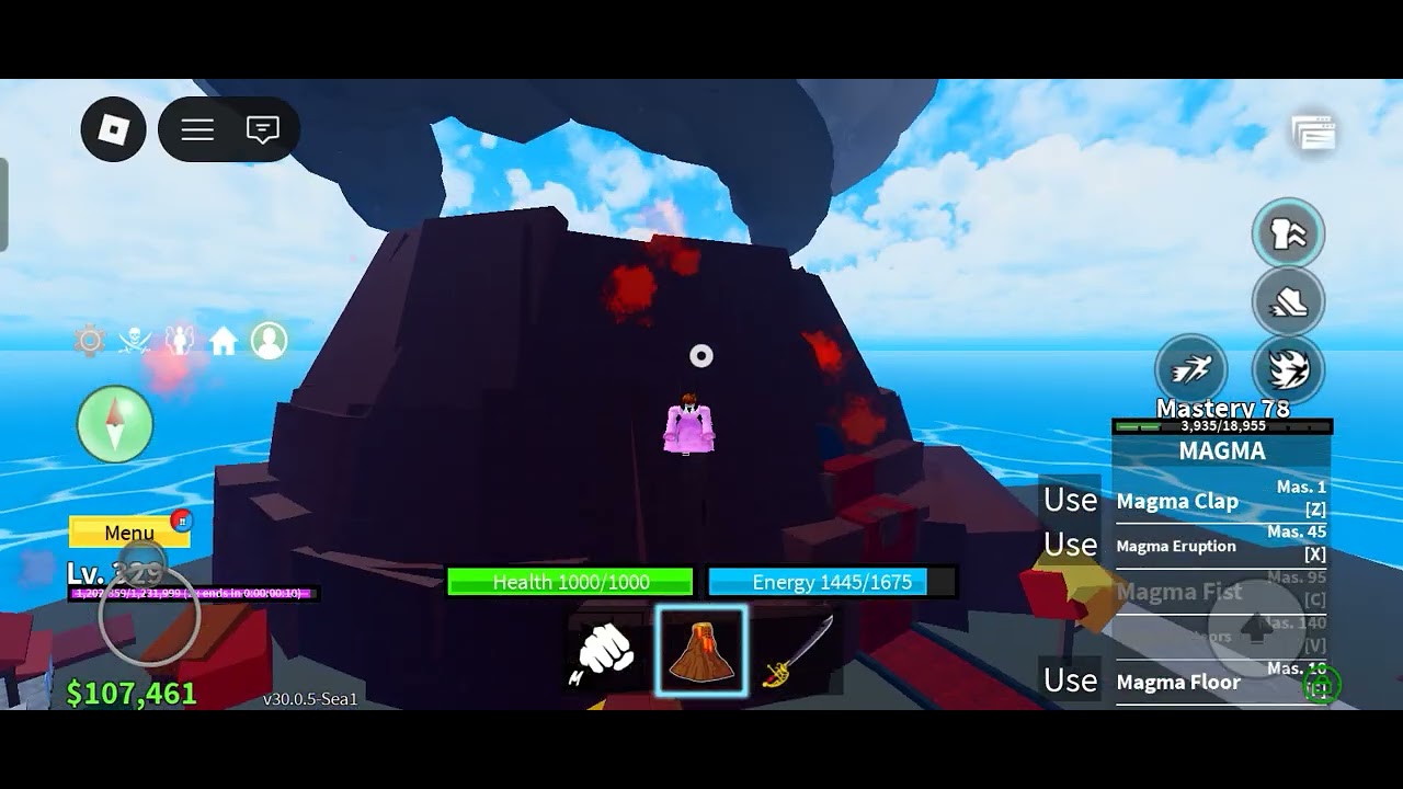 Trying to level up in blox fruit (part 20) | Roblox 