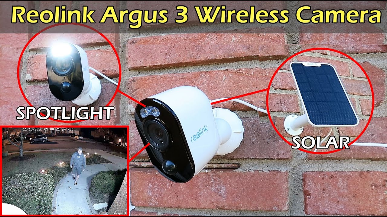 Reolink Argus 3 Wireless Camera w/ Spotlight Color Nightvision