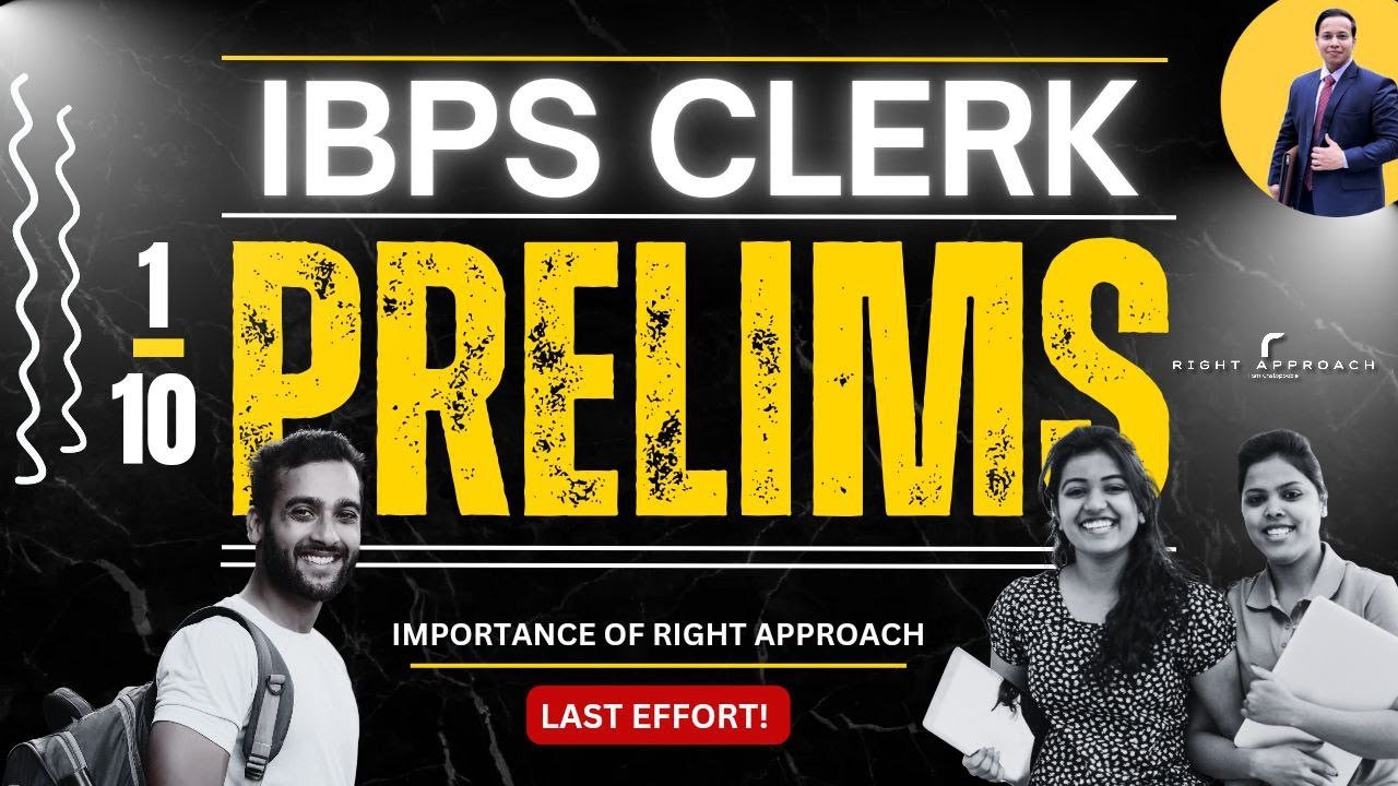 10% SELECTION  - IBPS CLERK Prelims Strategy | 2024 Banking Aspirants | Qualify Banking Exams Easily