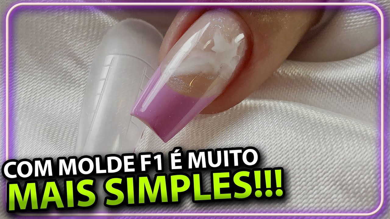 Francesa Sorriso muito mais SIMPLES no Molde F1 com GEL!