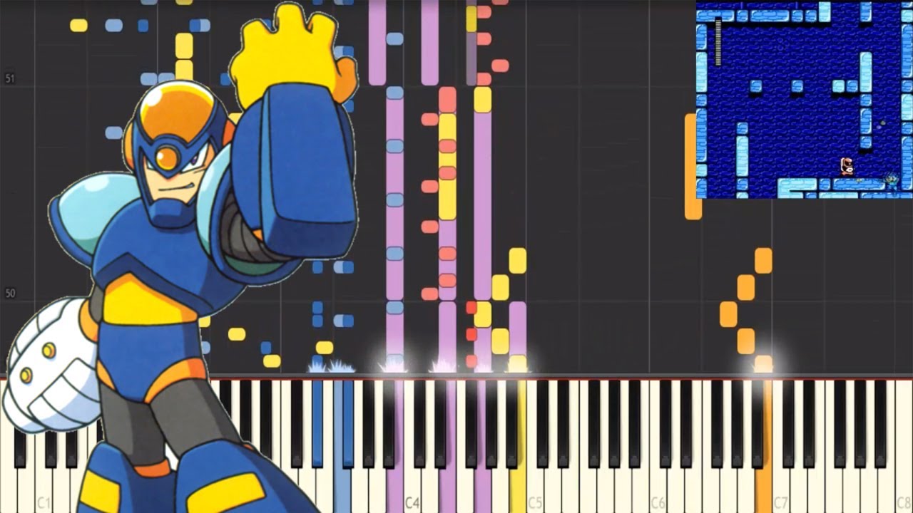 Flash Man Stage - Mega Man 2 (Synthesia)