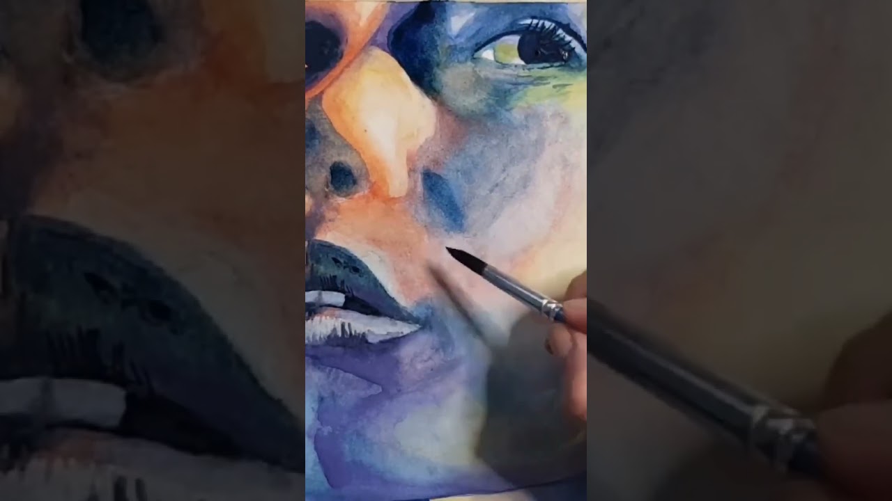 Watercolour Face Painting. Music:Bensound.com License code:JLZJZDD1SZRJS3YL 
