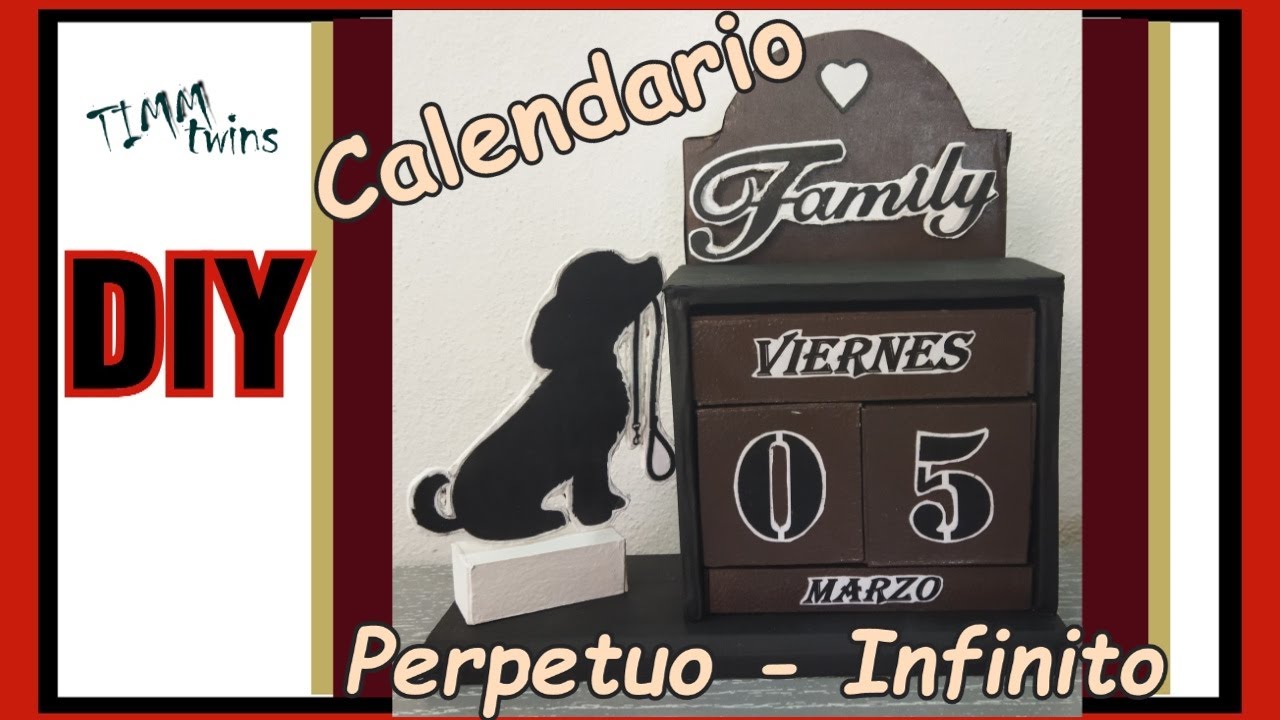 DIY Calendario Perpetuo  Fácil y económico / Calendario infinito