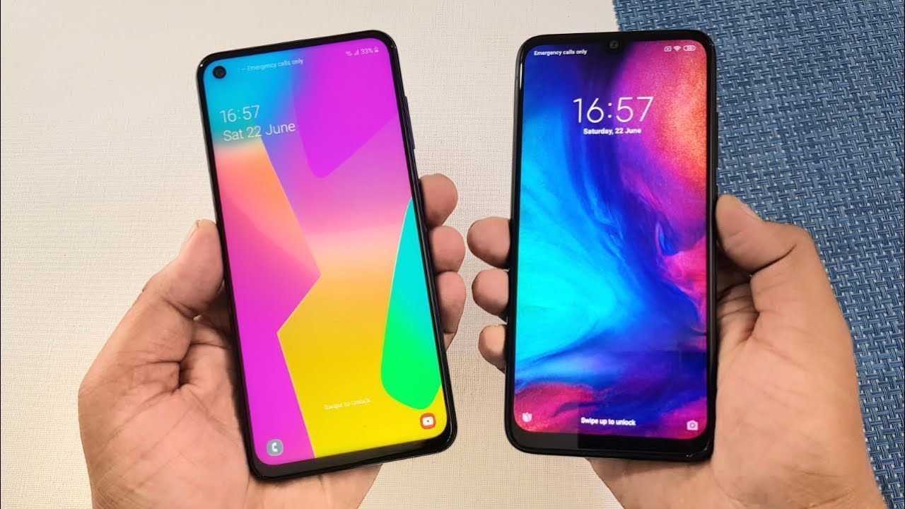 Samsung Galaxy M40 vs Redmi Note 7 Pro SpeedTest & Camera Comparison