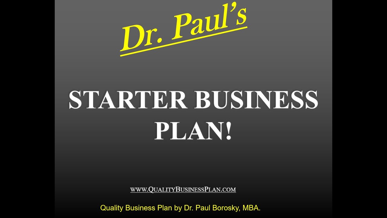 $250 SBA-Ready Business Plan | Fast, Affordable & Expert Reviewed by Dr. Paul Borosky
