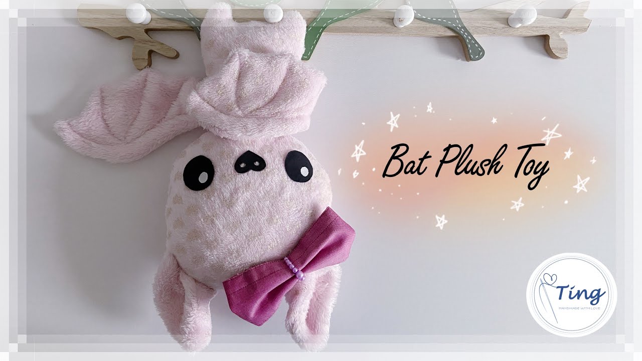 DIY Bat Plush Toy | Step-by-step Tutorial【FREE PATTERN DOWNLOAD】Halloween Gift | 如何制作蝙蝠玩偶