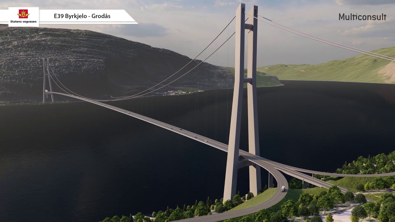 Statens vegvesen - Planlagt vegtrasé E39 Byrkjelo - Grodås